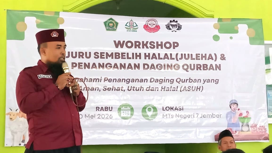 MTsN 7 Jember Gelar Workshop Juru Sembelih Halal (JULEHA) dan Penanganan Daging Qurban