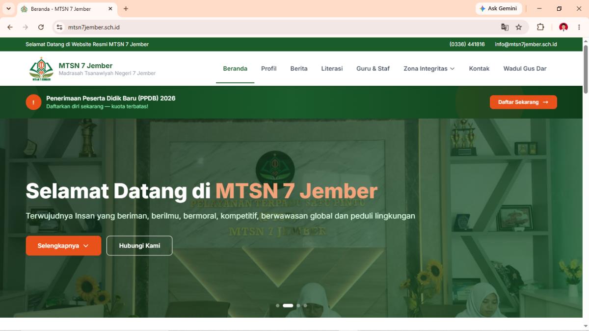 Wajah Baru MTsN 7 Jember: Sinergi Guru dan Karyawan di Balik Website dan Ekosistem Digital Madrasah